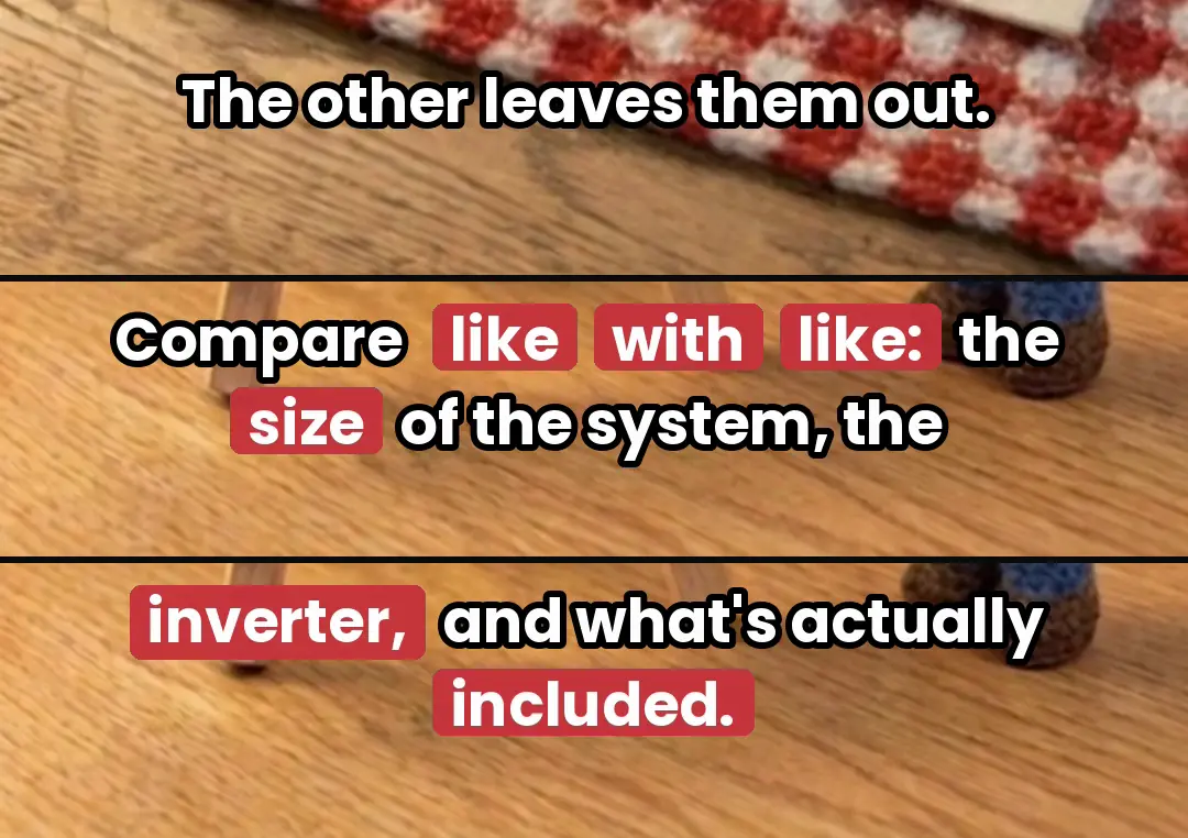 Three consecutive caption strips from one crochet ad, stacked on top of each other
